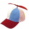 Kuzhi Multi-Color Propeller Hat (Red Brim, Child)