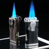 OLDENDO Cigar Lighter with Punch Built in Gas Window, Triple