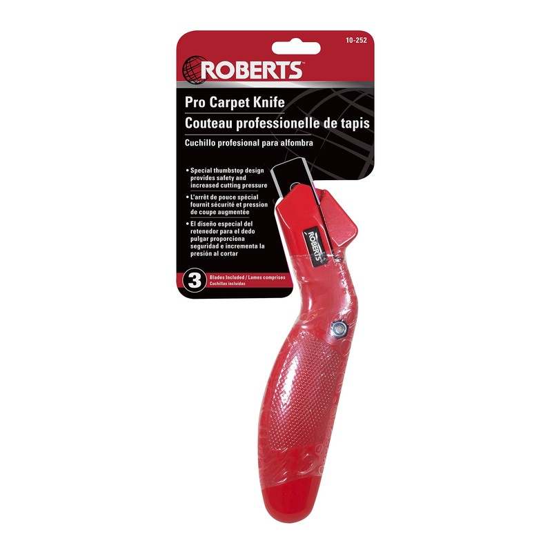 Roberts Professional Carpet Knife (Includes 3 Blades)