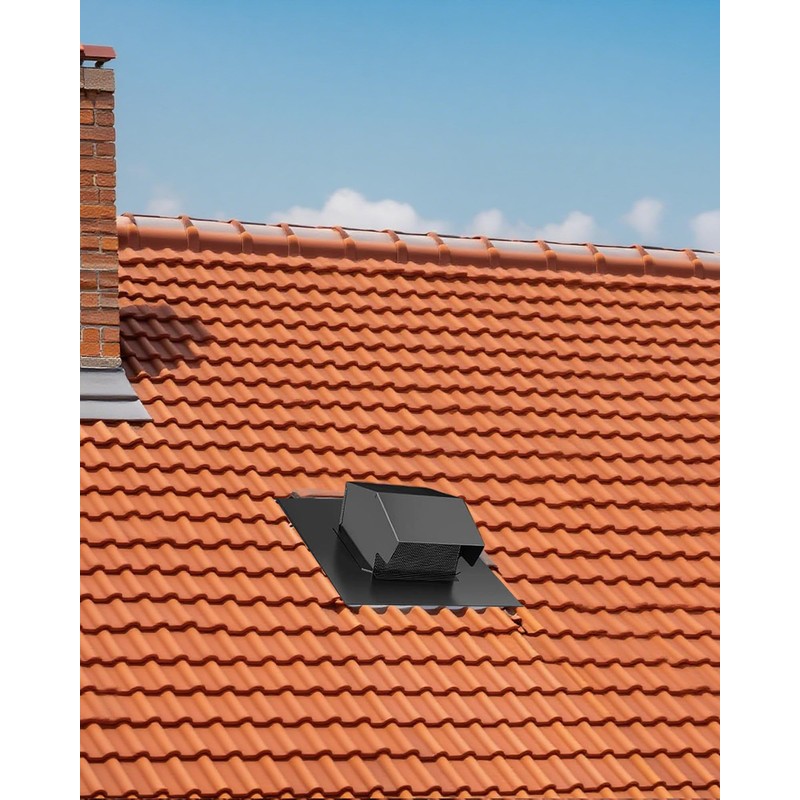 Roof Vent Removable 6'', Exhaust Vent Cap Anti-Rust Galvanized Steel