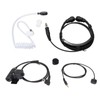 Throat Mic Earpiece 7.1mm Plug with Finger PTT Portable for