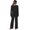 WiWi Pajamas Set for Women Long Sleeve Sleepwear with Pants