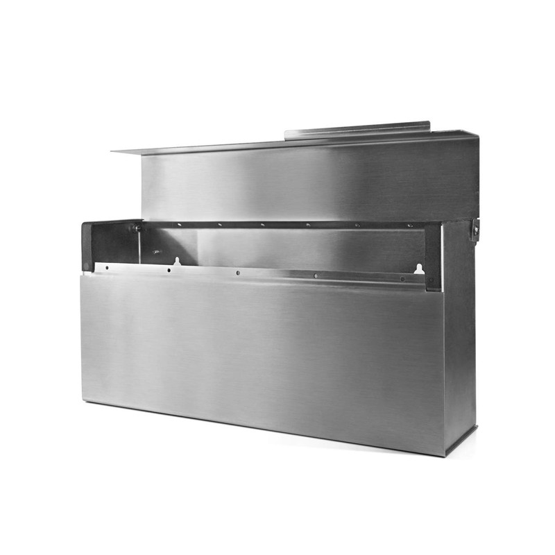 Movo Home Mailbox, Modern Wall Mounted (Wilson (Stainless Steel))