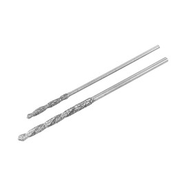 uxcell 0.9mm 1.2mm Diamond Twist Drill Bits High Speed Steel for Glass Sea Shells Stone Tiles 7 Pcs