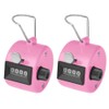 TopTie 2 Pack ABS Tally Counter 4 Digit Counter Clicker