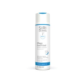 SIRIDERMA Care Shower Bath Vegan Basic Shower Gel for Dry and Sensitive Skin Also for Neurodermatitis, Psoriasis (Perfume Free, 250 ml)