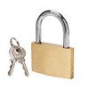 Thin Solid Brass Keyed Padlock Keyed Different Locks-40mm-12pack