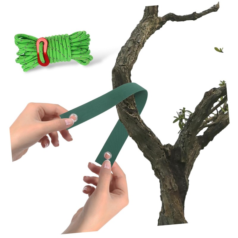 Sosoport 9pcs Heavy Duty Steel Tree Support Kit Tree Straps