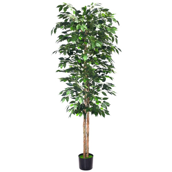 Aphighjoy Faux Plants Artificial Ficus Trees Eucalyptus Trees with Silk