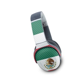 MightySkins Carbon Fiber Skin Compatible with Skullcandy Crusher Evo Wireless - Mexican Flag | Protective, Durable Textured Carbon Fiber Finish | Easy to Apply | Made in The USA