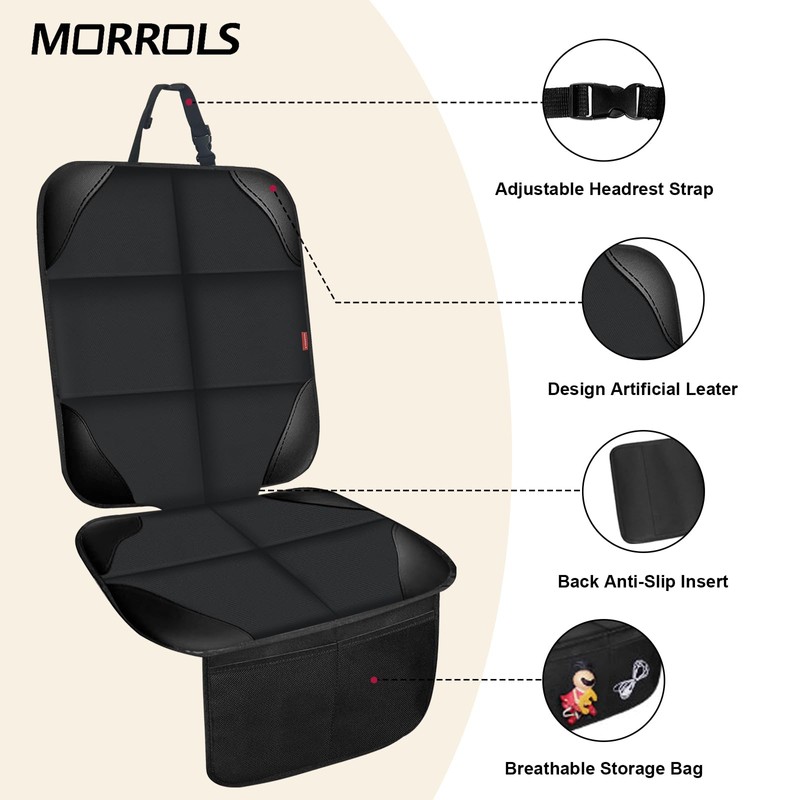 MORROLS Car Seat Protectors for Child Car Seats 1 Pack