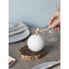 CANDWAX Set of 3 Round Candles Ball 3 inch -
