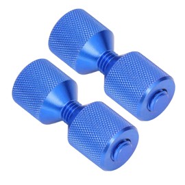 2 Pieces Premium Flange Alignment Pins, 1 1/8" Anodized Aluminum Double Hole Pin Set for 0.5 to 14 Inch 150LB Flanges (BLUE)