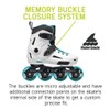Rollerblade Lightning Women's Urban Inline Skate, White and Aqua