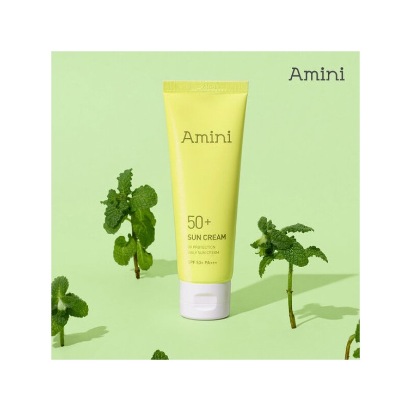 Amini 아미니 데일리 저자극 수분 콜라겐 선크림 50ml(SPF50+) Amini Daily