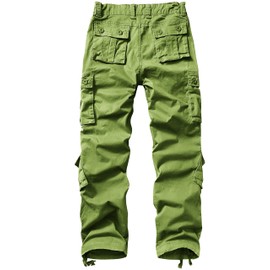 TRGPSG Women's Cargo Pants with Pockets, Outdoor Casual Camo Hiking Pants, Ripstop Construction Work Pants 3209 ArmyGreen