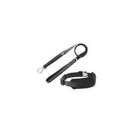 Maykoosh Victorian Elegance 2-in-1 Shock Absorbing Neoprene Padded Reflective Dog Leash and Collar, Collars for Dogs, Dog Collar for Walking, Nylon and Leather Collars - Large, Black\