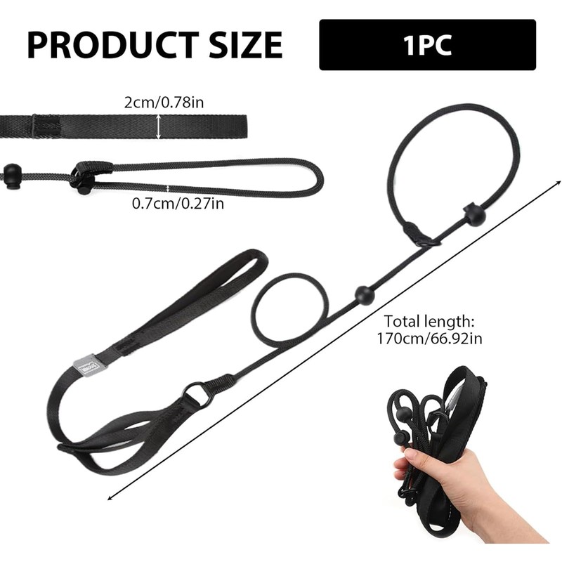 Addein Dog Slip Lead, Nylon Dog Rope Leash & Collar,