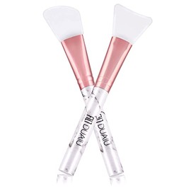 DUAIU Cepillo de máscara facial, cepillo de silicona aplicador de máscara facial herramientas y cepillo facial con cabeza de silicona suave para másca