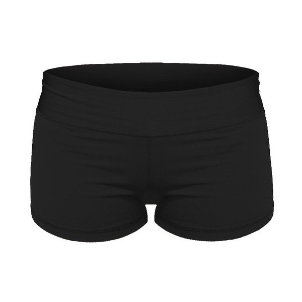 Epic MMA Gear Yoga Stretch Booty Shorts (X-Small, Black)