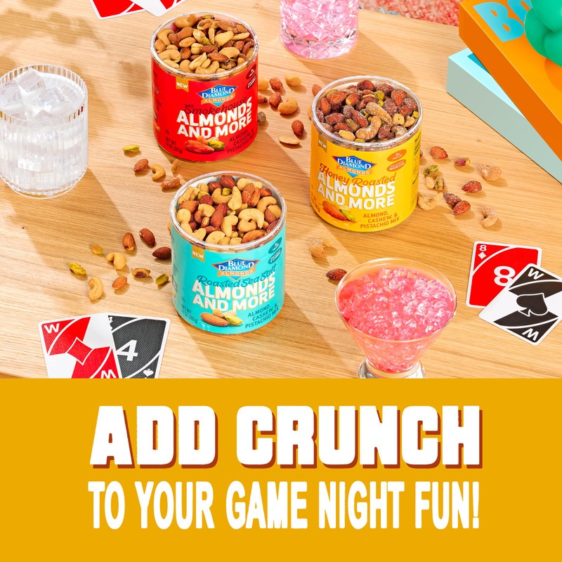 Blue Diamond Almonds, Mixed Nuts Sweet Honey Roasted Deluxe Snack