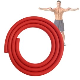 Heavy Resistance Tubes - 47" Exercise Elastic Tubing Tension Bands for Fitness, Strength Training, Home Workouts and Rehab (Red)