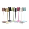 Abbott Collection Trilite LED Table Lamp, Cordless Rechargeable Light (Chrome