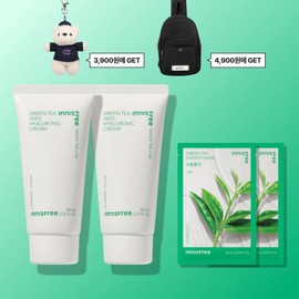 innisfree [더블구성] 이니스프리 그린티 씨드 히알루론산 수분크림 / 진정 보습 속건조 화잘먹 80ml, 2개