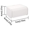 Toothbrush Holder Wall Mounted with Cover for Bathroom, 2 Slots