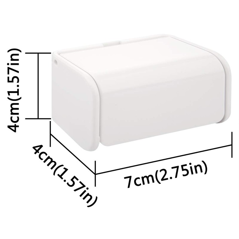Toothbrush Holder Wall Mounted with Cover for Bathroom, 2 Slots