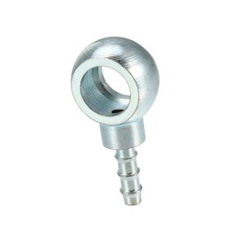 REPAIROCK 12mm Diameter Banjo Hose Barb Bolt Fittings Universal Banjo Fitting Fuel Line Adapter Connector for Motorcycle Car Silver Tone - Pack of 1 Auto Replacement Parts