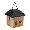 Wooden Birdhouse - 7.75" - Brown and Black