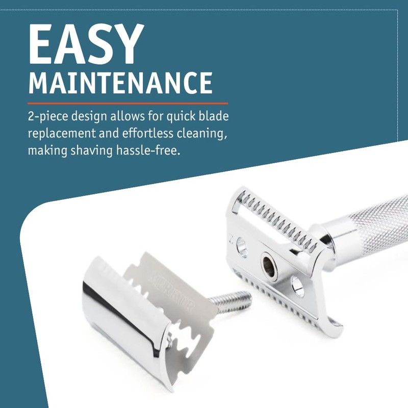 MERKUR 37C Double Edge Safety Razor | Slant Bar Design