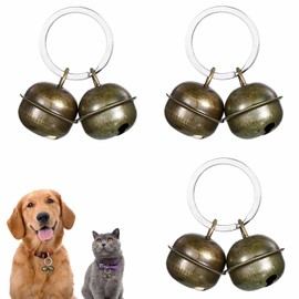 3 Set Loud Cat and Dog Bells Pet Tracker Bells Dog Bells for Collar Pet Tracker for Cats Bell Pets Collar Charm Pendant Bells for Dogs Cats Harness Training
