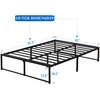 VECELO Metal Bed Frame Platform Premium Steel Solid Sturdy Metal