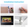 NIUBEE 11x14 Clear Acrylic Wall Mount Floating Frameless Picture Frame