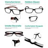 Eyekepper 5 Pack Reading Glasses for Men Spring Hinges Classic