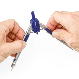 Staedtler 553 01 Compass with Push Button Mechanism and Spindle Guide
