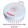 Westmark Mushroom/Vegetable Cleaning Brush, Fine Bristles, High-Quality Plastic, Champy, White,