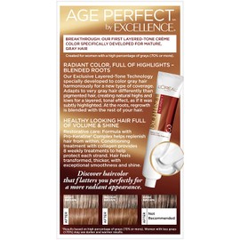 L'Oreal Paris ExcellenceAge Perfect Layered Tone Flattering Color, 5CB Medium Chestnut Brown