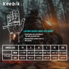Keebik Goatskin Leather Motorcycle Motorbike Powersports Racing Gloves Reflective Skull