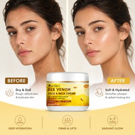 Bee Venom Collagen Face Cream for Daily Skincare – Firming Moisturizer for Smooth, Hydrated Skin