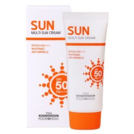Food Aholic Multi Sun Cream 70ml SPF50 PA+++ / Non-white cast hybrid sunscreen sunblock UV protection / 멀티 선크림 70ml SPF50 PA+++ /백탁없는 혼합자차 썬크림 선블록 자외선차단제
