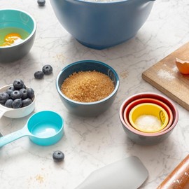 Prepara Two-Tone Melamine Pinch Bowl, Set of 5, Multicolored