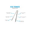 Barcool Stainless Steel Ice Tongs | 18cm / 7" Perfect