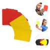 Toyvian 10pcs Professional Referee Cards Soccer Red Cards Yellow Cards