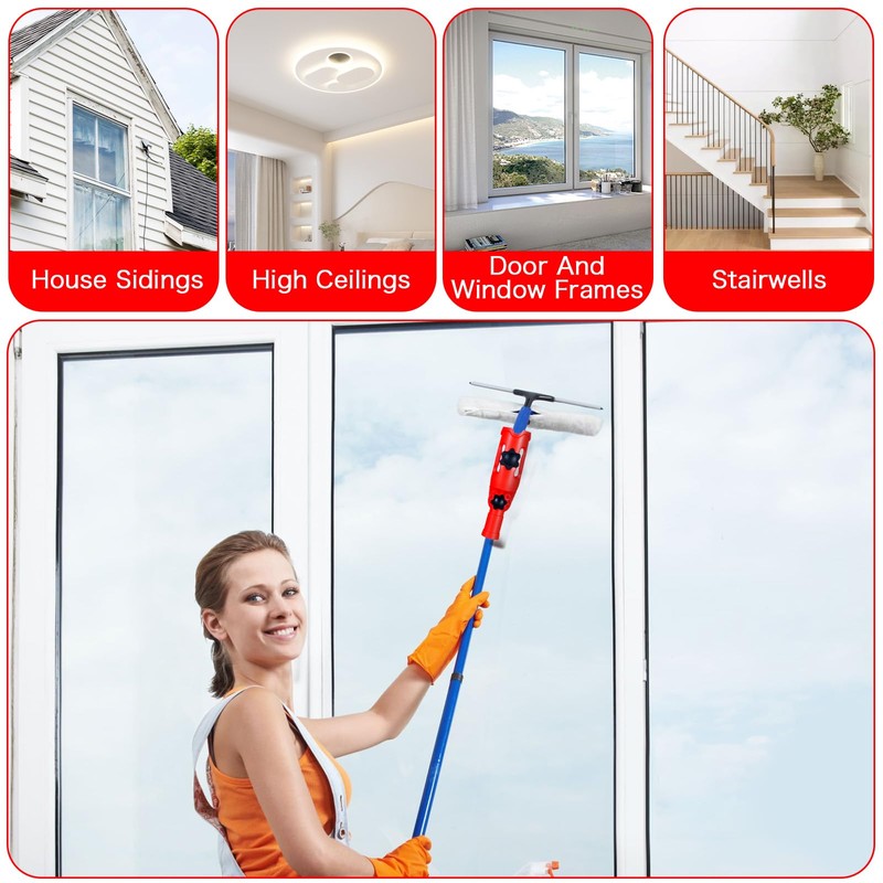TIESOME Multi-Angle Paint Brush Extender for High Ceiling, Extension Pole
