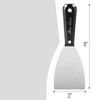 Bates 3 Inch Flexible Metal Putty Knife - Drywall Spackle