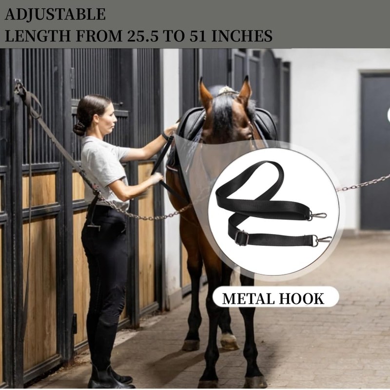 DACUAN 4pcs Horse Blanket Sheet Leg Straps Adjustable Elastic Length
