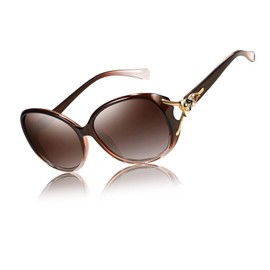 FEISEDY Women Oversized Polarized Sunglasses Ladies Large Shades Classic Fox Sunglasses B2730